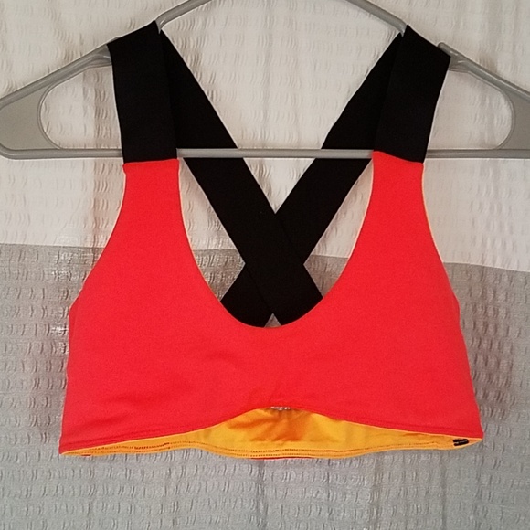 lukka•lux Other - New🐝Lukka•Lux Reversible Orange Bathing Top Bra